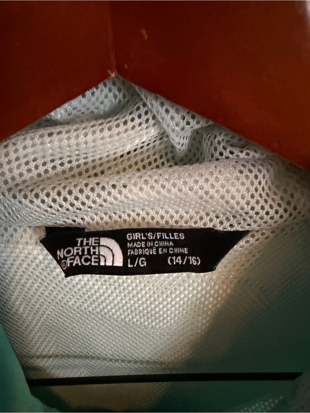 The North Face DryVent Lightweight Turquoise Hooded Windbreaker Girls Large